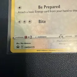 Pokemon Eevee - Promo Holo SWSH175 Sword & Shield 2021 - Image 3