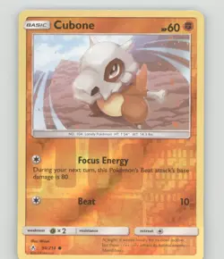 CUBONE 90/214 C UNBROKEN BONDS POKEMON REVERSE HOLO NM/M MIZUE - Image 2