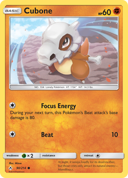 CUBONE 90/214 C UNBROKEN BONDS POKEMON REVERSE HOLO NM/M MIZUE - Image 4