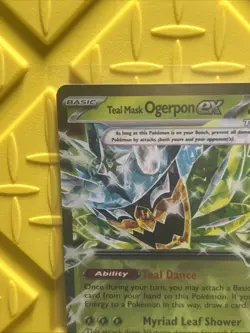 Pokemon TCG Teal Mask Ogerpon EX 025/167 Twilight Masquerade Holo Double Rare E… - Image 2