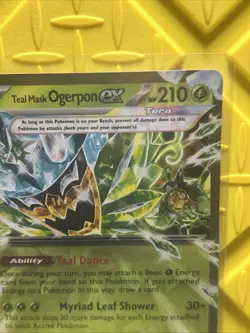 Pokemon TCG Teal Mask Ogerpon EX 025/167 Twilight Masquerade Holo Double Rare E… - Image 3