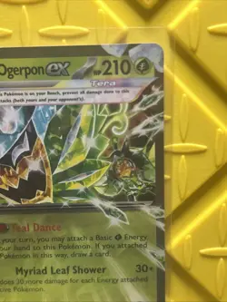 Pokemon TCG Teal Mask Ogerpon EX 025/167 Twilight Masquerade Holo Double Rare E… - Image 4