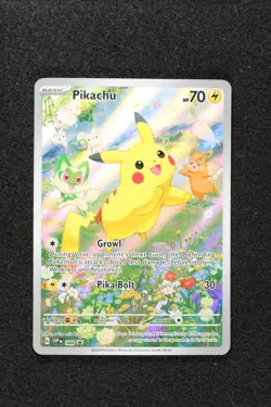 Pokemon TCG Pikachu SV: Scarlet & Violet Promo 088 Full Art Holo NM - Image 1