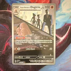 Team Rocket's Dugtrio 239/217 Rare Full Art Holo Team Rocket EN 2024 - Image 1