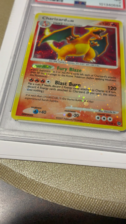Charizard 3/132 HOLO BLEED Sparkle Secret Wonders Diamond & Pearl Pokemon PSA 7 - Image 2