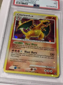 Charizard 3/132 HOLO BLEED Sparkle Secret Wonders Diamond & Pearl Pokemon PSA 7 - Image 5