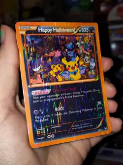 CUSTOM Trick-or-Treat Vampire Pikachu & Friends Halloween Pokemon Card - Image 1