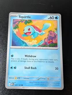 Squirtle 007/165 Common 151 Pokemon Near Mint - Image 1