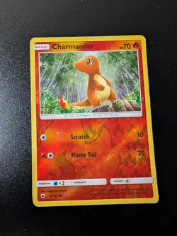 Charmander 18/147 Common Burning Shadows Pokemon Reverse Holo Lightly Played - Image 1
