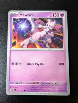 Mewtwo 59/142 Uncommon Stellar Crown Pokemon Near Mint - Image 1