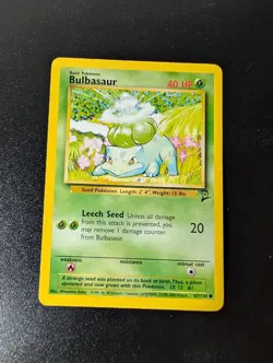 Bulbasaur 67/130 Common Base Set 2 Pokemon Lightly Played - Image 1