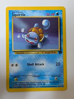 Squirtle 68/82 Common Team Rocket Pokemon Unlimited Lightly Played - Image 1