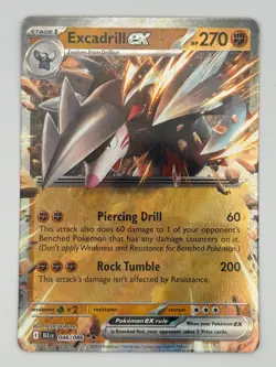 Excadrill ex 046/086 Holo Double Rare Black Bolt Pokemon Near Mint - Image 2