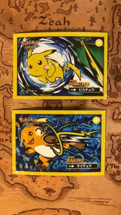 #25-26 Pikachu Raichu Cracked Ice Holo Pokemon Safari 2025 Peru - Image 1