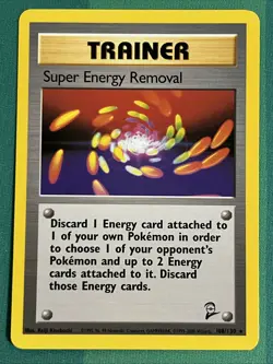 Pokemon Card - Super Energy Removal - Unlimited - Rare (108/130) Base Set 2 NM - Image 1