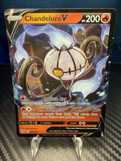 Chandelure V 039/264 Fusion Strike Holo Ultra Rare NM Pokemon TCG - Image 1