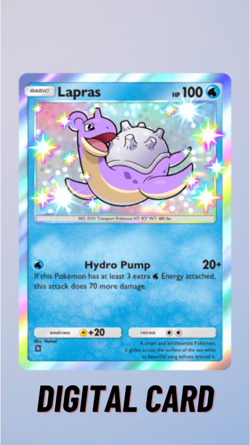 Lapras Shiny Eevee Grove Pokemon TCG Pocket 1 Star ⭐ (English) - Image 1