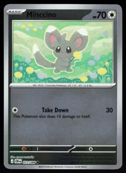 Minccino 072/086 Common ME04: Chaos Rising Pokemon Reverse Holo Near Mint - Image 1