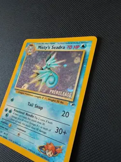 Misty's Seadra Prerelease Holo Card 009/132 WOTC Promo NM/MT Condition - Image 2