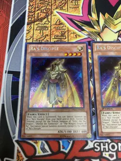 Yugioh - Ra's Disciple DRLG-EN024 1st Edition SECRET NM X3 - PLAYSET - Image 3