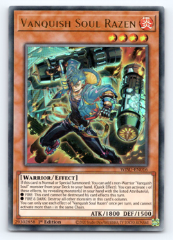 Vanquish Soul Razen - WISU-EN016 - Ultra Rare - 1st Edition Yugioh - Image 1
