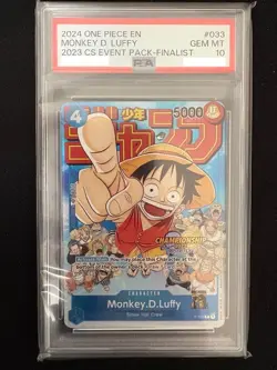 PSA 10 Luffy P-033 Championship 2023 Event Pack Finalist Ver ONE PIECE English - Image 2
