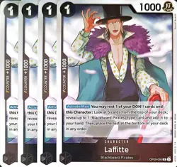 One Piece TCG - 4er Playset - OP09-095 Laffitte R/EN/NM - Image 1