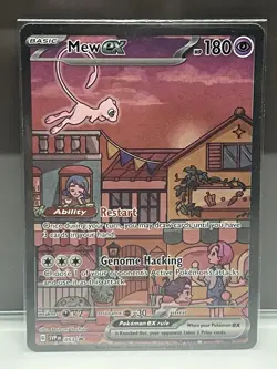 Pokemon TCG Mew EX Black Star Promo Holo Card Scarlet & Violet 151 - Image 1