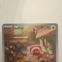 Stufful 154/132 Me01: Mega Evolution Holo Full Art IR Pokemon Card - NM - Image 3