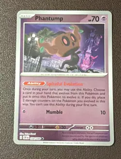 Phantump Reverse Holo Common ME04: Chaos Rising 038/086 NM Pokemon Card - Image 3