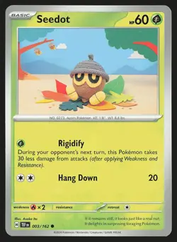 SV05: Temporal Forces Seedot #003/162 Common Pokemon Card - Image 1