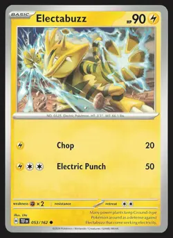 SV05: Temporal Forces Electabuzz #053/162 Common Pokemon Card - Image 1