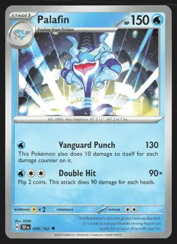 SV05: Temporal Forces Palafin #049/162 Uncommon Pokemon Card - Image 1