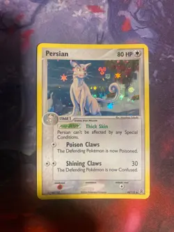 Pokemon Card Fire Red and Leaf Green Persian Reverse Foil - Image 1