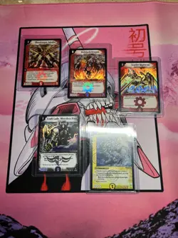 Duel Masters Cards - Bolshack Dragon, Scarlet Sky terror, Uberdragon Jabaha - Image 1