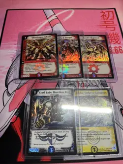 Duel Masters Cards - Bolshack Dragon, Scarlet Sky terror, Uberdragon Jabaha - Image 2