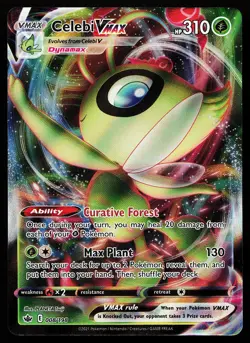 Celebi VMAX 008/198 Holo Chilling Reign Pokemon Card - Image 1