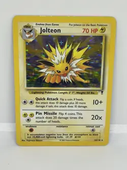 Pokemon Jolteon Holo Rare TCG Card 4/64 Jungle Base Set MP - Image 1