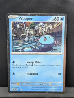 Pokemon TCG Wooper Promo Cosmos Near Mint Condition Pokemon Card Swirl! - Image 1
