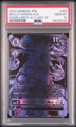 PSA 10 Bellstarmon Ace EX7-059 Parallel SP Digimon Card Japanese 2024 - Image 1