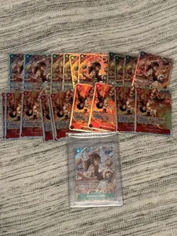 Monkey D. Luffy ST30-012 SR Parallel Start Deck EX Luffy & Ace ONE PIECE Card NM - Image 1