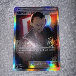 Pokemon SWSH Hidden Fates Giovanni’s Exile (Full Art) 67/68 Holo Card NM/MT - Image 1