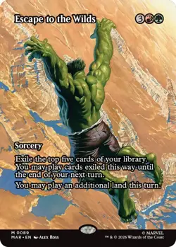 1x Escape to the Wilds - Borderless MTG - Marvel Universe - NM-Mint - Image 1