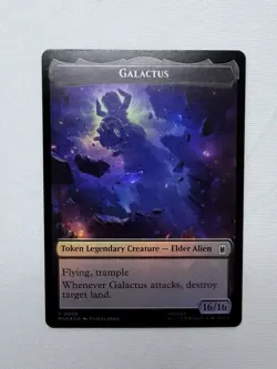 Galactus 0008 & Squirrel 0014 - MTG MSH - NM - Token - IN HAND - Image 1