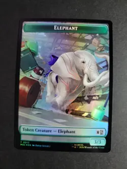 Angel / Elephant (Foil) Token MTG Marvel Super Heroes - Image 2