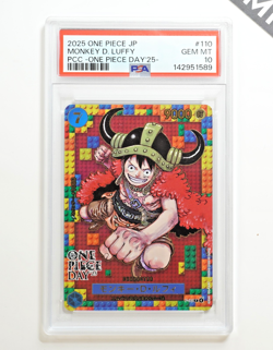 One Piece PSA 10 Monkey D. Luffy #P-110 One Piece Day'25 Promo 2025 Japanese - Image 1