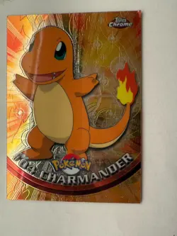 Pokemon Card - Charmander #04 - Topps Chrome - Image 1