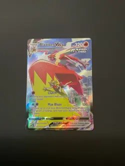 Pokemon TCG Blaziken VMAX Silver Tempest Ultra Rare Card TG15/TG30 Excellent - Image 1
