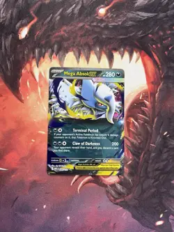 Mega Absol ex 086/132 Pokemon TCG Card Mega Evolution English - In Hand - Image 3