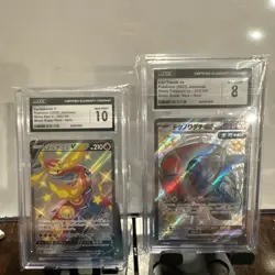 Pokemon Card Slab Set Japanese , Centiskorch V cGC 10 And iron treads GGC 8 - Image 1